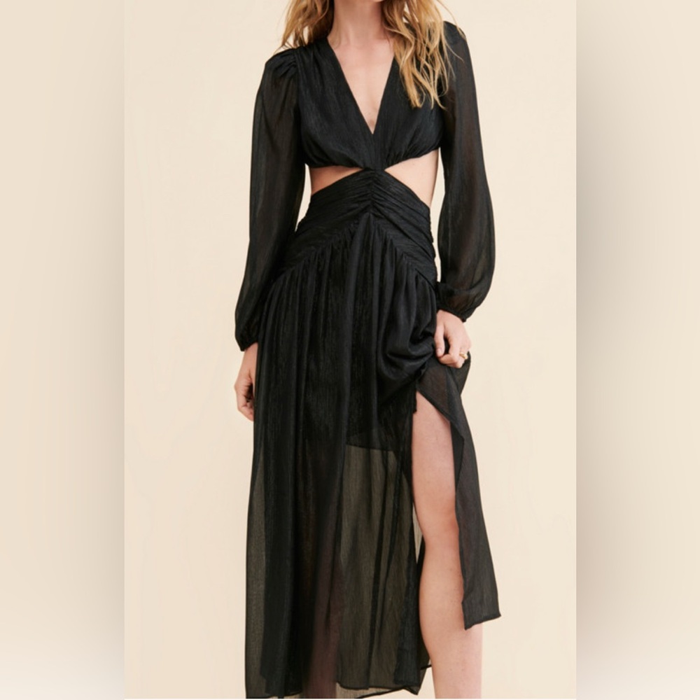Astr Cutout Waist Dress